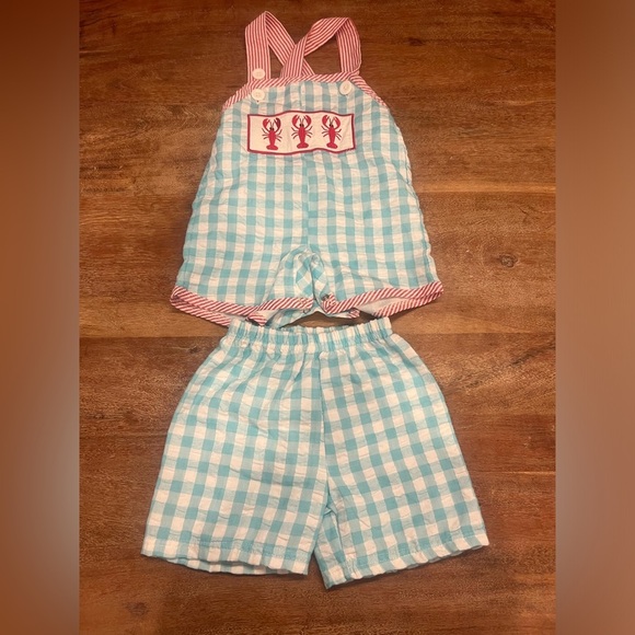 Crawfish Jonjon with matching shorts size‎ 12-18 months - Picture 1 of 5